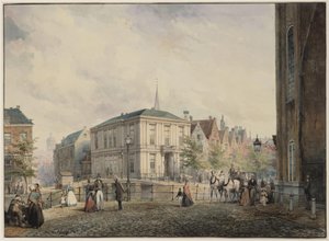 Spui. Dibujo. Dimensiones desconocidas. Ámsterdam, Archivo de la Ciudad de Ámsterdam, colección de dibujos y grabados